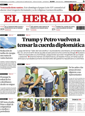 Cover of El Heraldo (Colombia)