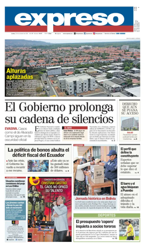 Cover of Diario Expreso