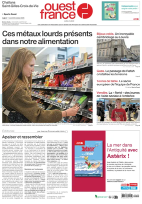 Cover of Ouest France (Challans / Saint-Gilles-Croix-de-Vie)