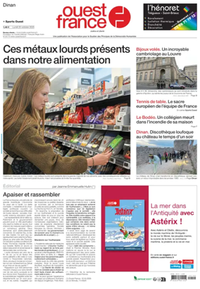 Cover of Ouest France (Dinan)