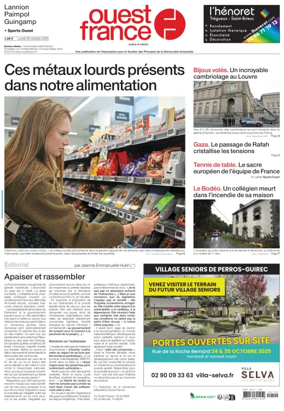 Cover of Ouest France (Lannion)