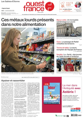 Cover of Ouest France (Les Sables-d'Olonne)