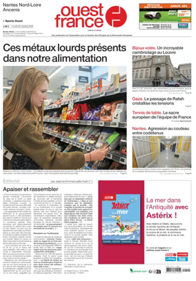 Cover of Ouest France (Nantes / Nord-Loire)