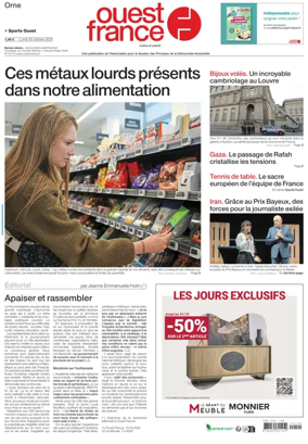 Cover of Ouest France (Orne)