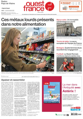Cover of Ouest France (Redon / Pays de Vilaine)