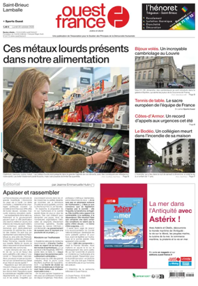 Cover of Ouest France (Saint-Brieuc)
