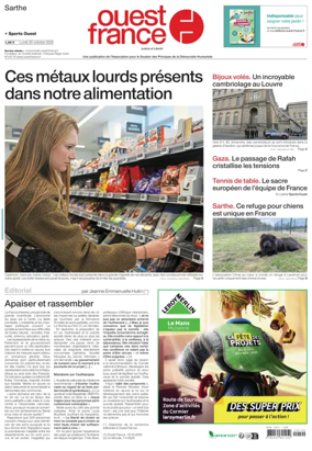 Cover of Ouest France (Sarthe)