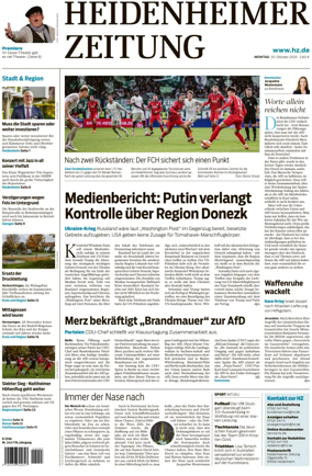 Cover of Heidenheimer Zeitung