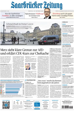 Cover of Saarbruecker Zeitung