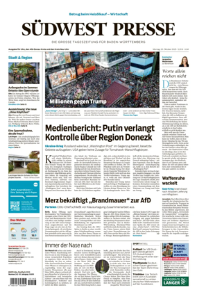 Cover of Südwest Presse (Ulm)