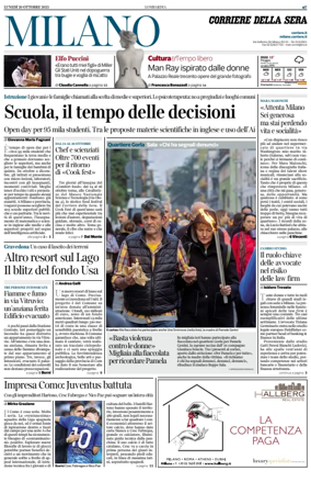 Cover of Corriere della Sera (Milano)