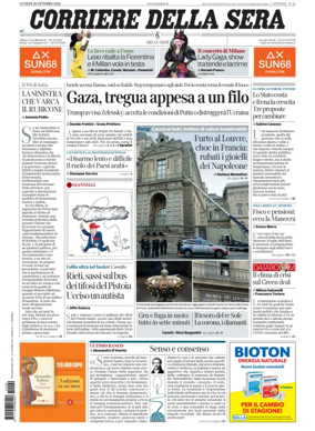 Cover of Corriere della Sera 