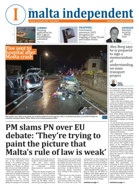 Cover of Malta Independent