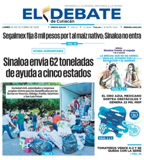 Cover of El Debate de Culiacán