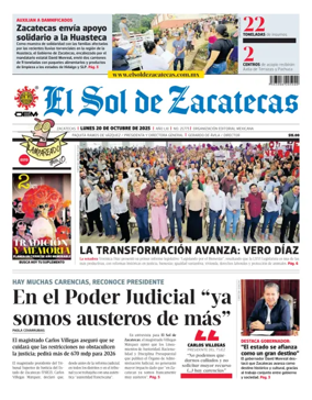 Cover of El Sol de Zacatecas