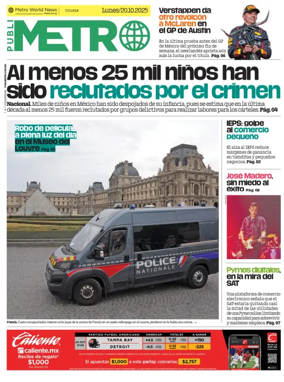 Cover of Publimetro Quintana Roo