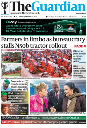 Cover of The Guardian Nigeria