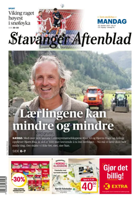 Cover of Stavanger Aftenblad