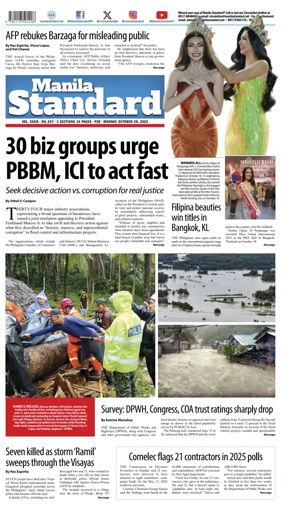 Cover of Manila Standard
