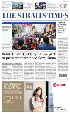 Cover of The Straits Times