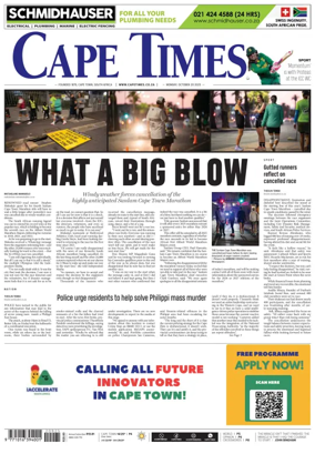 Cover of Cape Times