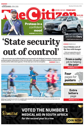 Cover of The Citizen (KZN)