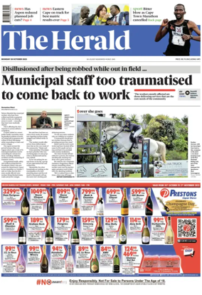 Cover of The Herald (South Africa)