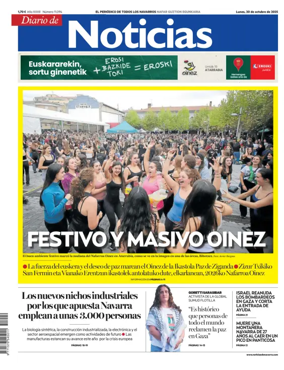 Cover of Diario de Noticias (Spain)