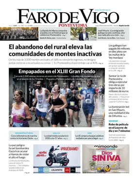 Cover of Faro de Vigo (Pontevedra)