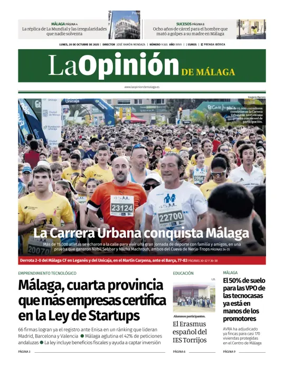 Cover of La Opinión de Málaga