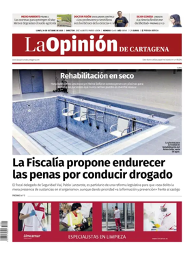 Cover of La Opinion de Murcia (Cartagena)