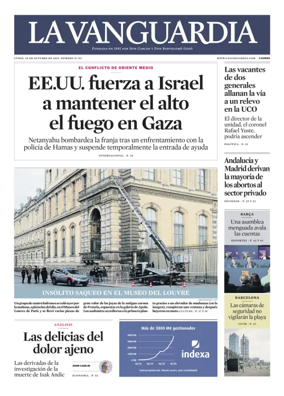 Cover of La Vanguardia