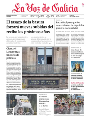 Cover of La Voz de Galicia (Arousa)