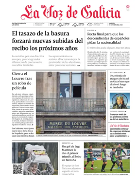 Cover of La Voz de Galicia (Barbanza)