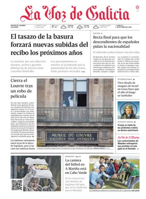 Cover of La Voz de Galicia (Viveiro)