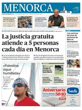 Cover of Menorca Diario Insular