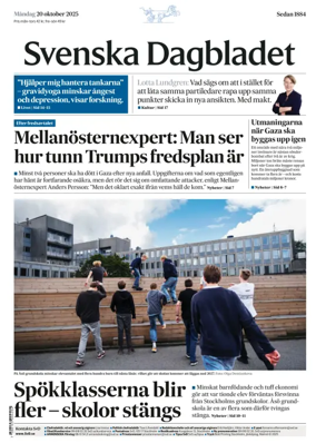 Cover of Svenska Dagbladet