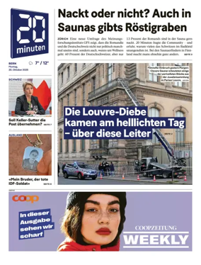 Cover of 20 Minuten - Bern