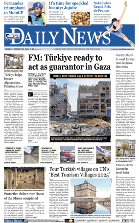 Cover of Hurriyet Daily News & Economic Review