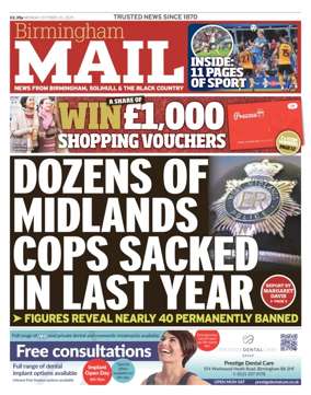 Cover of Birmingham Mail