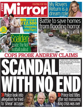 Cover of Daily Mirror (Northern Ireland)