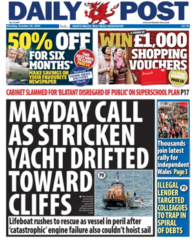 Cover of Daily Post (North Wales)