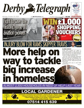Cover of Derby Telegraph