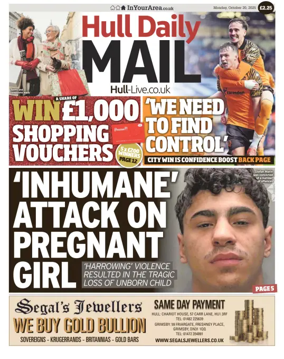 Cover of Hull Daily Mail