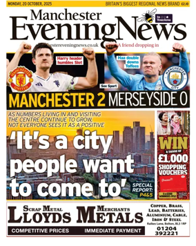 Cover of Manchester Evening News