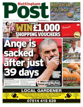 Cover of Nottingham Post