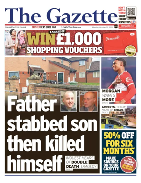Cover of Teesside Evening Gazette