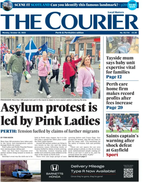 Cover of The Courier & Advertiser (Perth and Perthshire Edition)