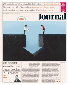 Cover of The Guardian e-paper Journal