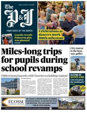 Cover of The Press and Journal (Aberdeenshire)